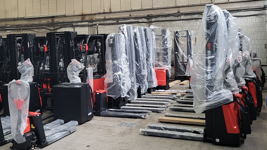 Тест-драйв складской техники на нашем складе в Муроме