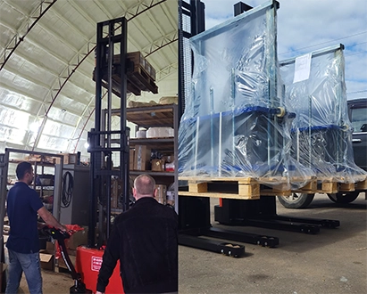 Тест-драйв складской техники на нашем складе в Муроме