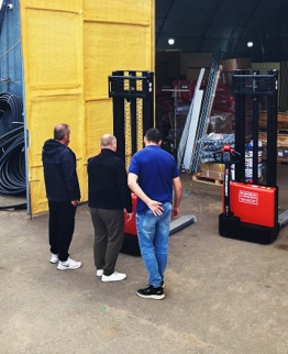 Тест-драйв складской техники на нашем складе в Муроме